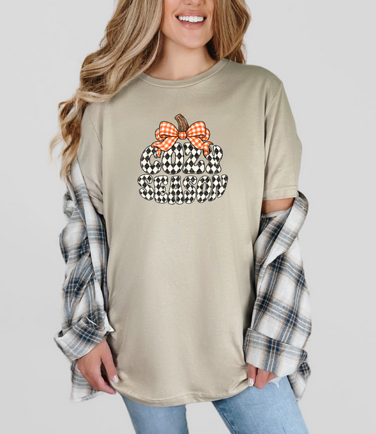 Cozy Season Checkered Lettering DTF TRANSFER