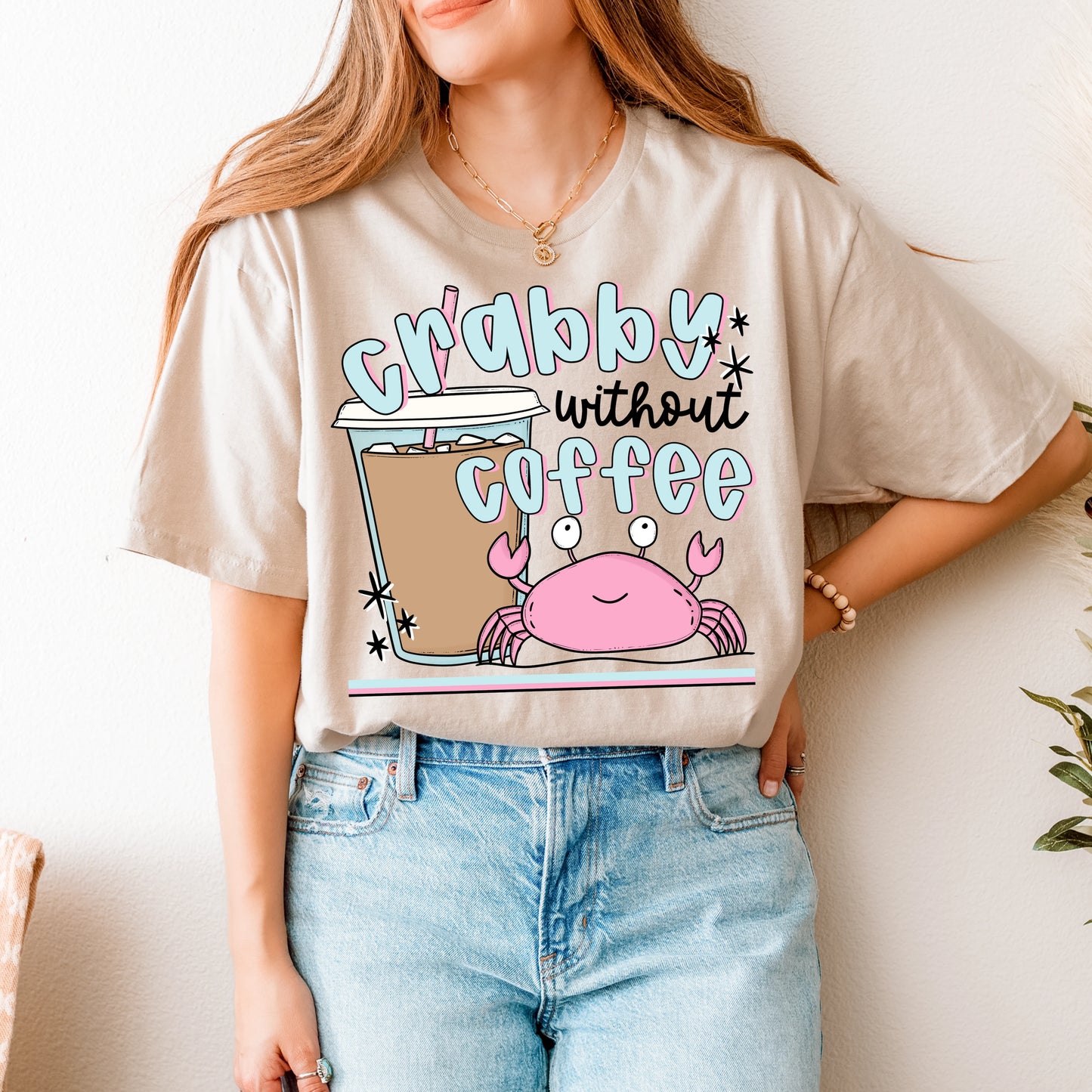 Crabby Without Coffee DTF TRANSFER
