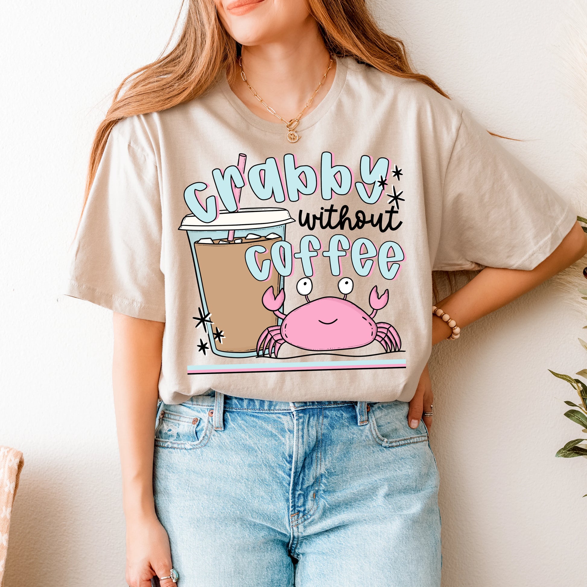 Crabby Without Coffee DTF TRANSFER