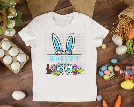 Custom Easter Name Blue