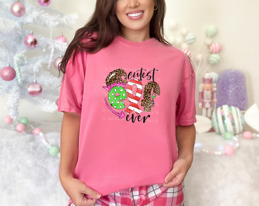 Cutest Elf Ever Leopard DTF TRANSFER