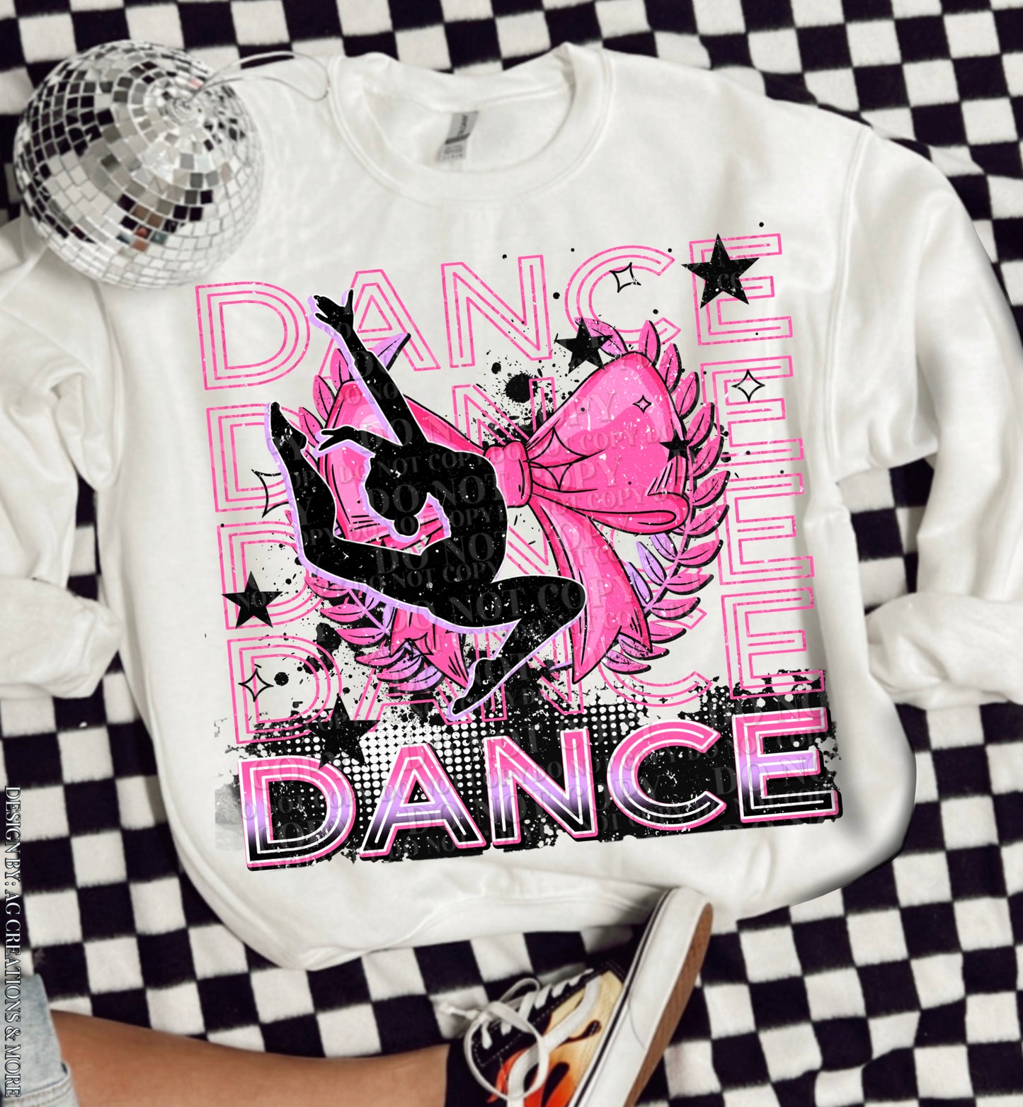 Dance Stacked Neon DTF TRANSFER