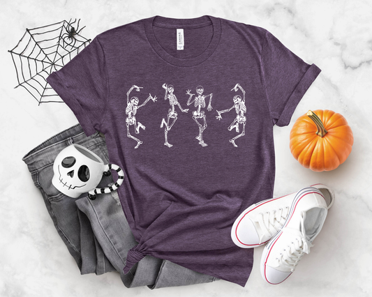 Dancing Skeletons white