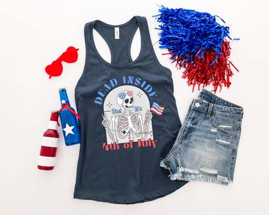 Dead Inside But It's 4th Of July Vintage