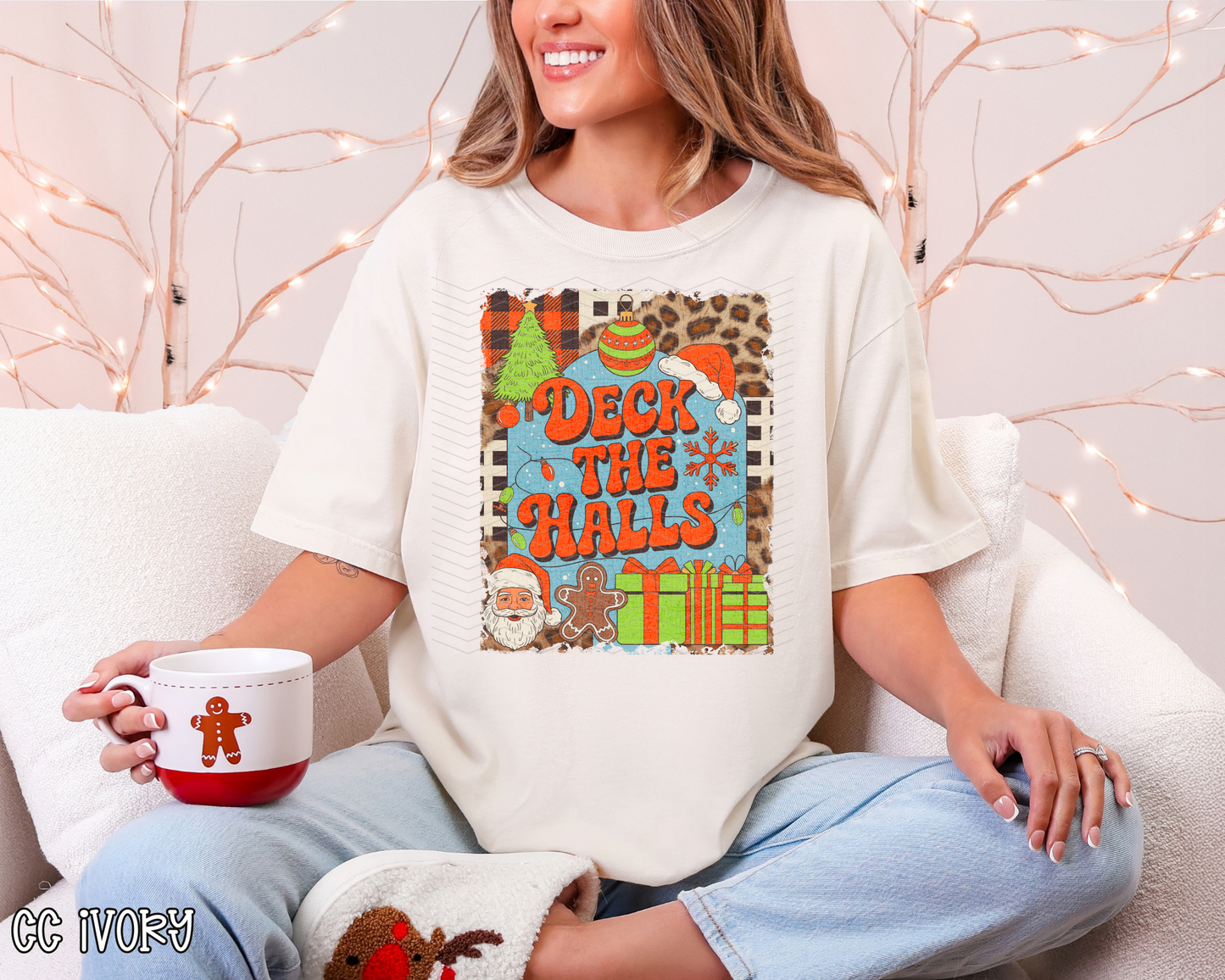Deck The Halls Collage DTF TRANSFER