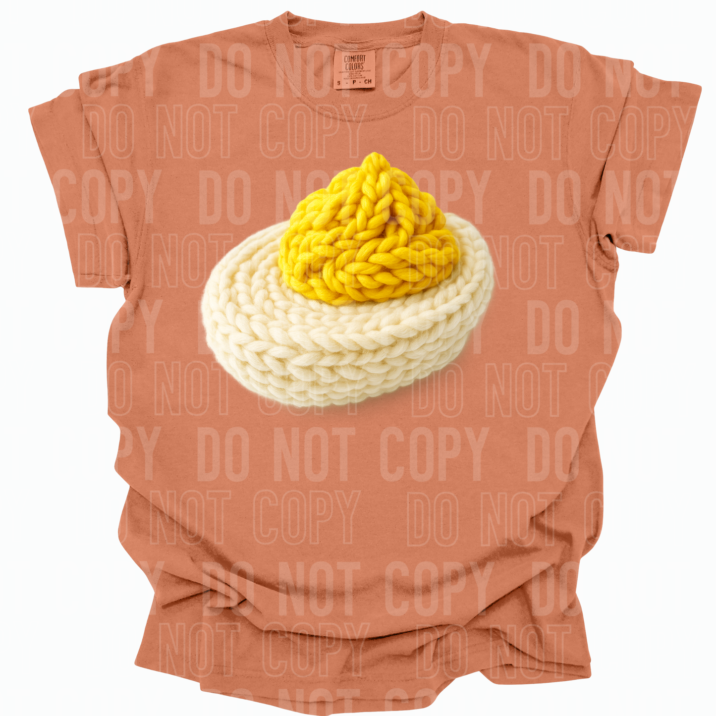 Deviled Egg Faux Yarn DTF TRANSFER