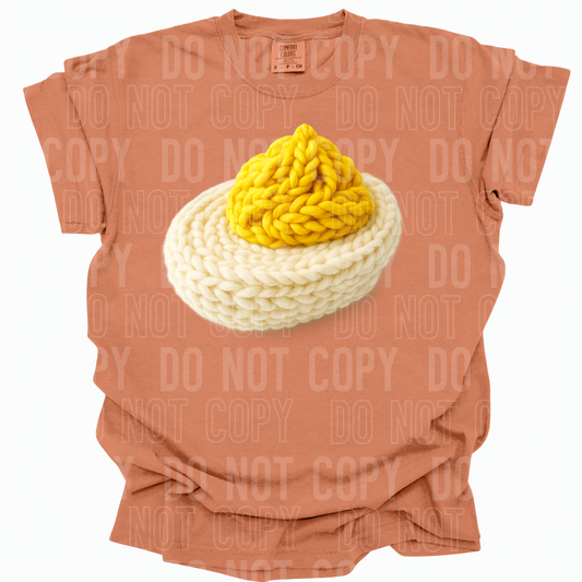 Deviled Egg Faux Yarn DTF TRANSFER