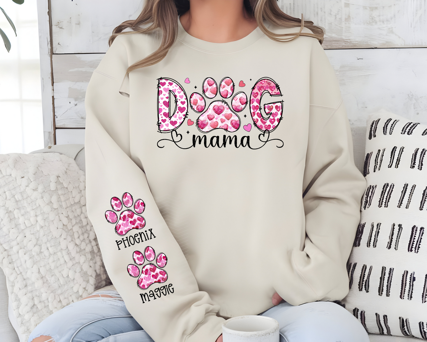 Dog Mama Valentine | SLEEVE OPTION | DTF TRANSFER