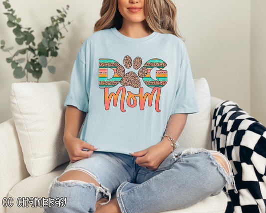 Dog Mom Leopard Serape