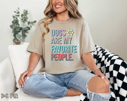Dogs Are My Favorite People pastel