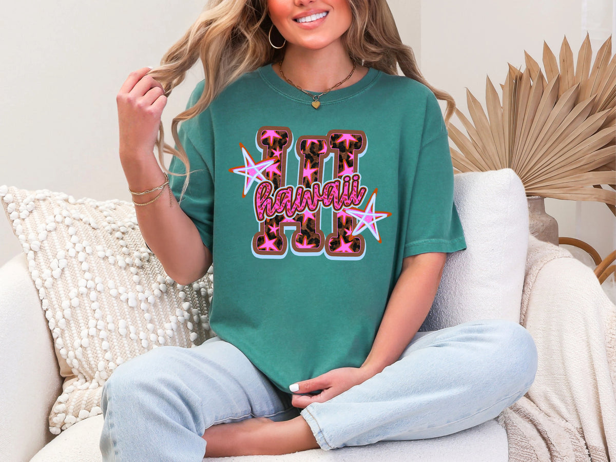 Doodle Stars hi hawaii DTF TRANSFER