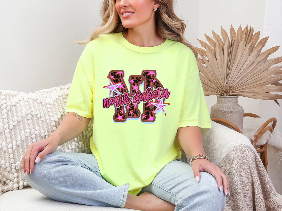 Doodle Stars nd north dakota DTF TRANSFER