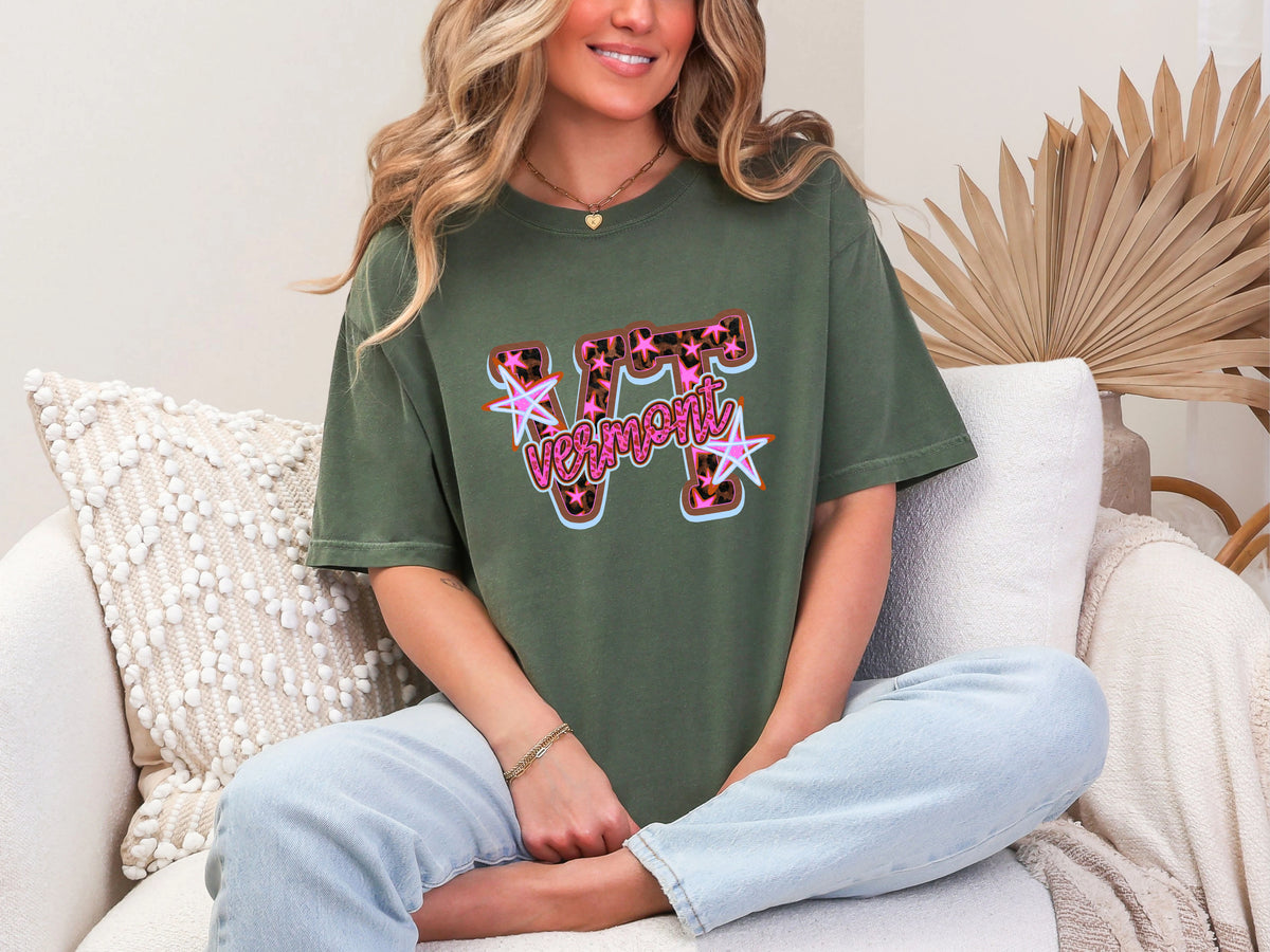 Doodle Stars vt vermont DTF TRANSFER