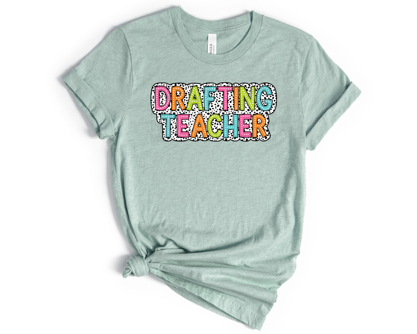 Drafting Teacher Dalmatian Dots DTF TRANSFER