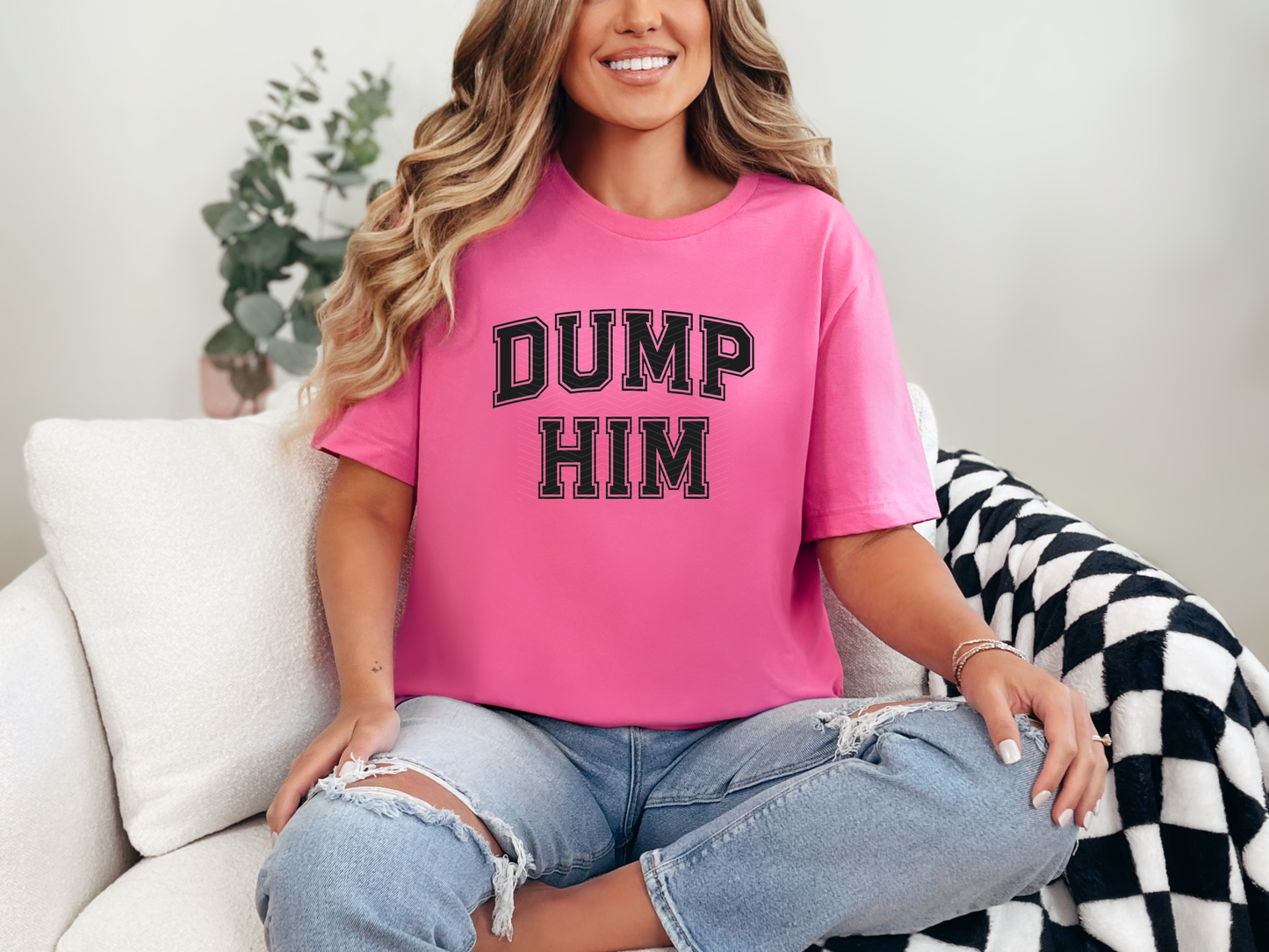 Dump Him Black DTF TRANSFER