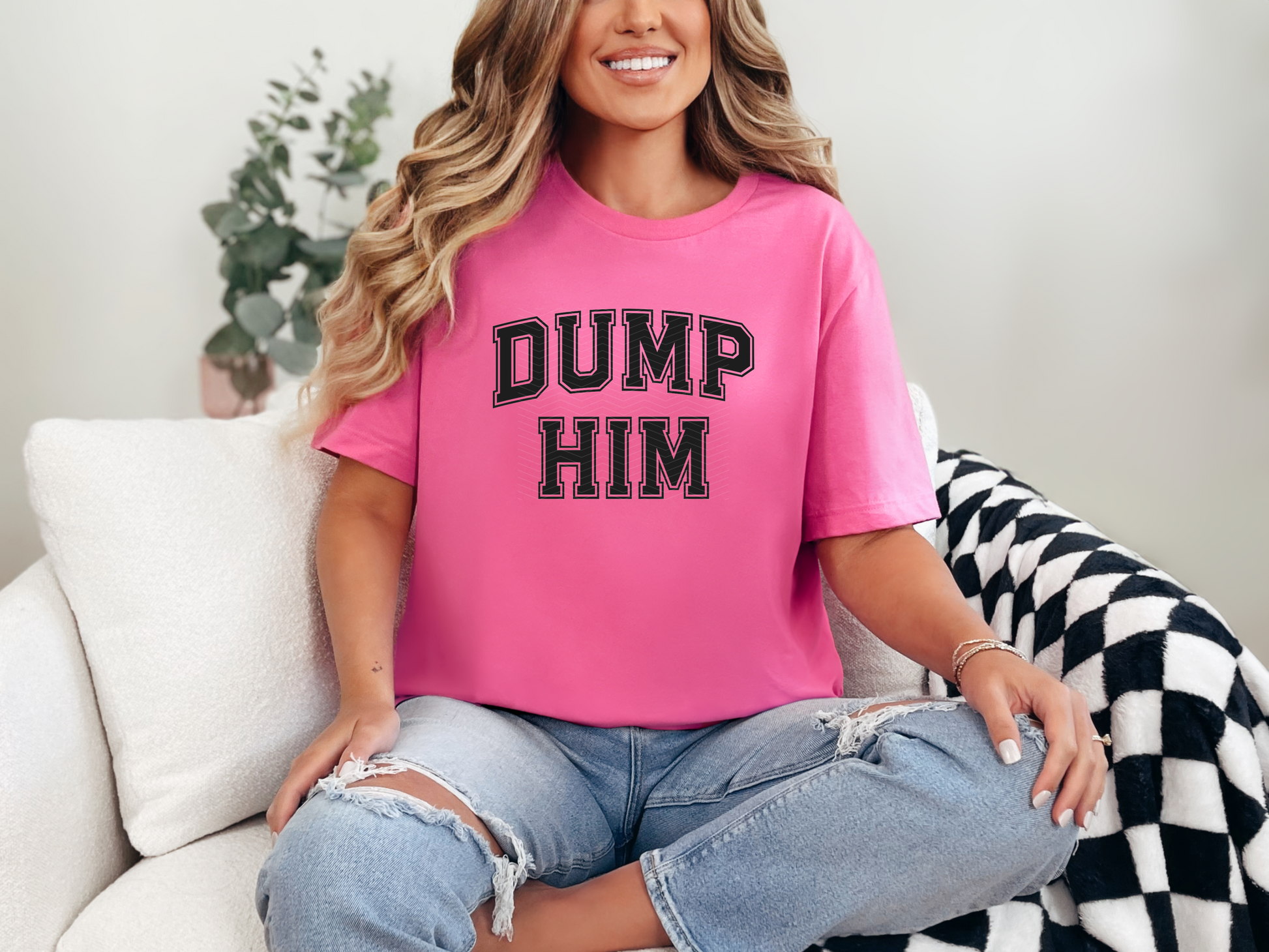 Dump Him Black DTF TRANSFER