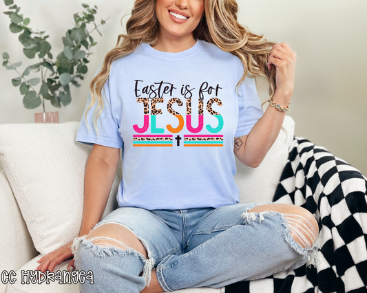 Easter Is For Jesus Leopard Neon