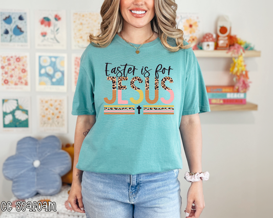 Easter Is For Jesus Leopard Pastel