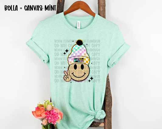 Easter Vibes Smiley Beanie