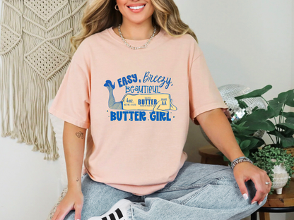 Easy Breezy Beautiful Butter Girl DTF TRANSFER
