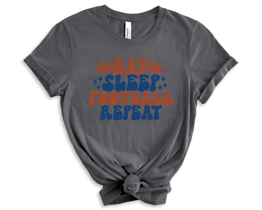 Eat Sleep Football Repeat DTF TRANSFER