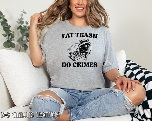 Eat Trash Do Crimes Raccoon DTF TRANSFER