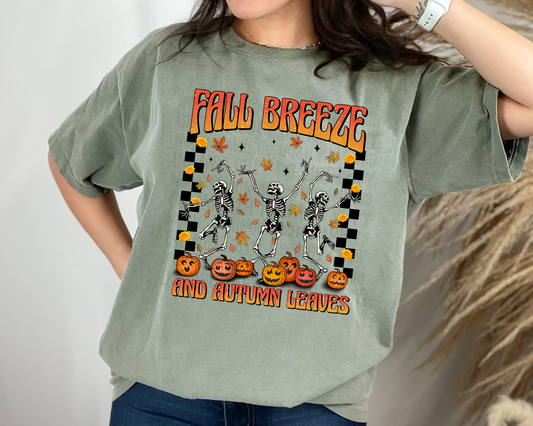 Fall Breeze And Autumn leaves