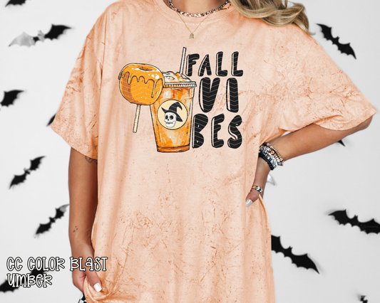 Fall Vibes Caramel Apple Coffee DTF TRANSFER