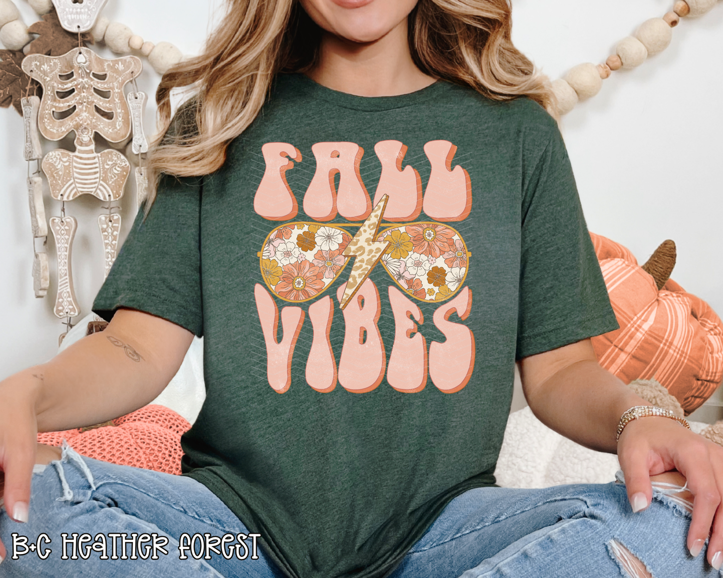 Fall Vibes Retro Sunglasses DTF TRANSFER