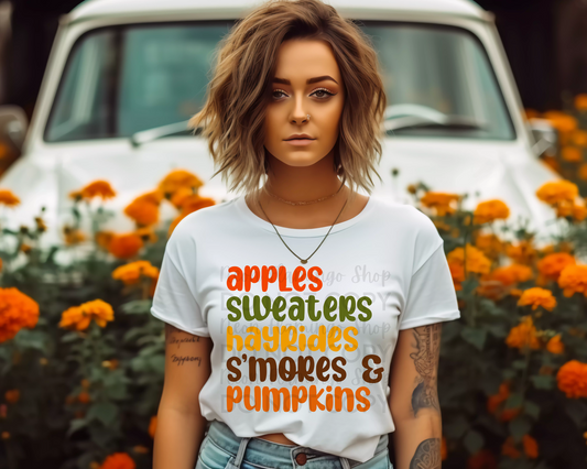 Fall Words Stacked