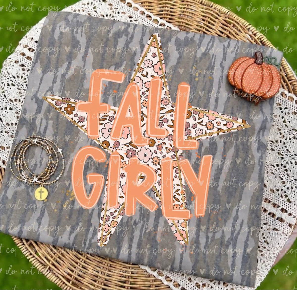 Fall Girly Star DTF TRANSFER