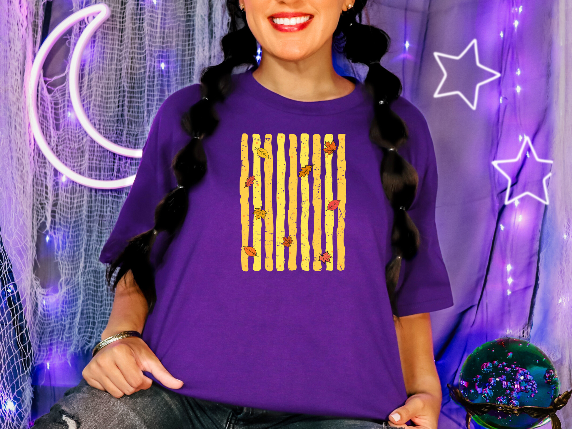 Fall Halloween Stripes 03 DTF TRANSFER