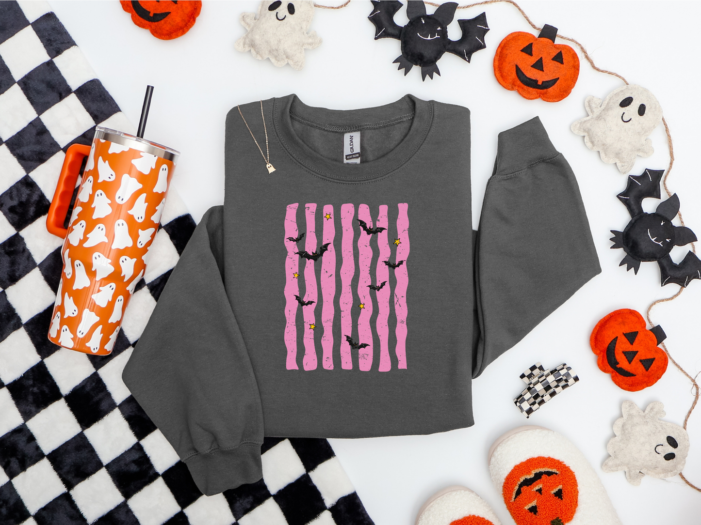 Fall Halloween Stripes 05 DTF TRANSFER