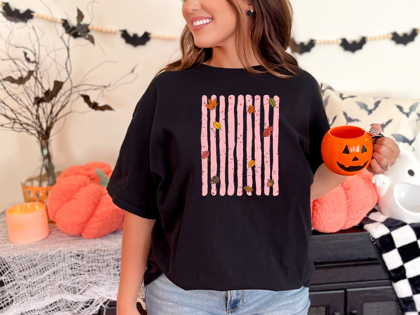 Fall Halloween Stripes 06 DTF TRANSFER