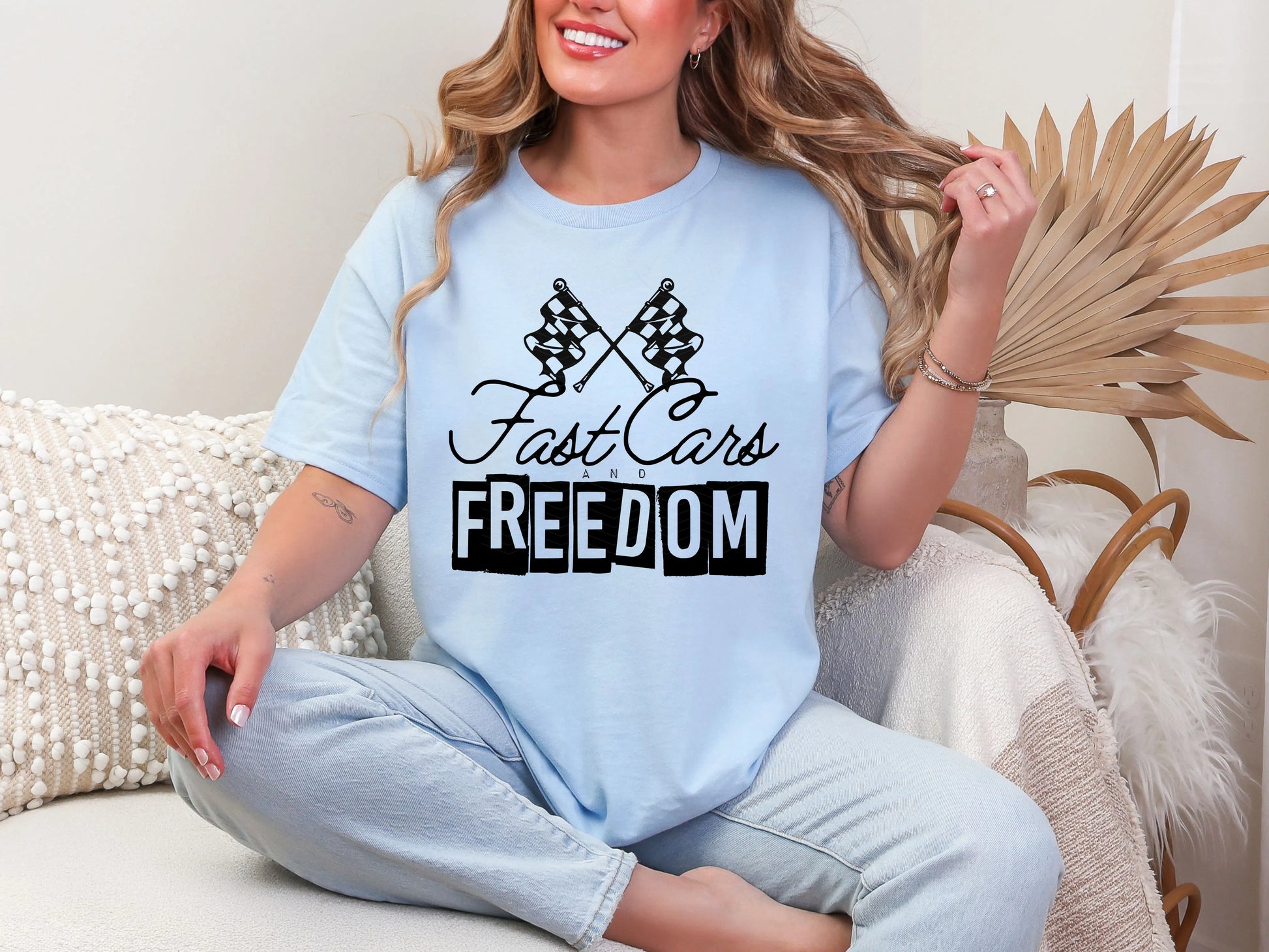Fast Cars and Freedom | 2 Colors | DTF TRANSFER