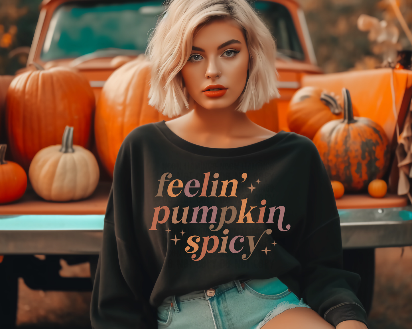 Feelin' Pumpkin Spicy DTF TRANSFER