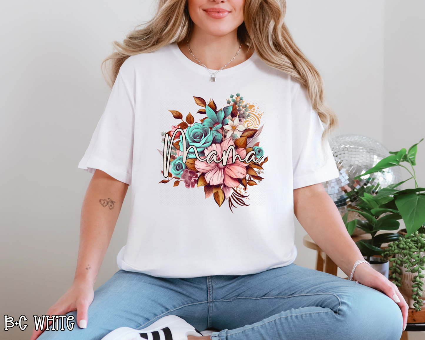 Floral Mama Cream DTF TRANSFER