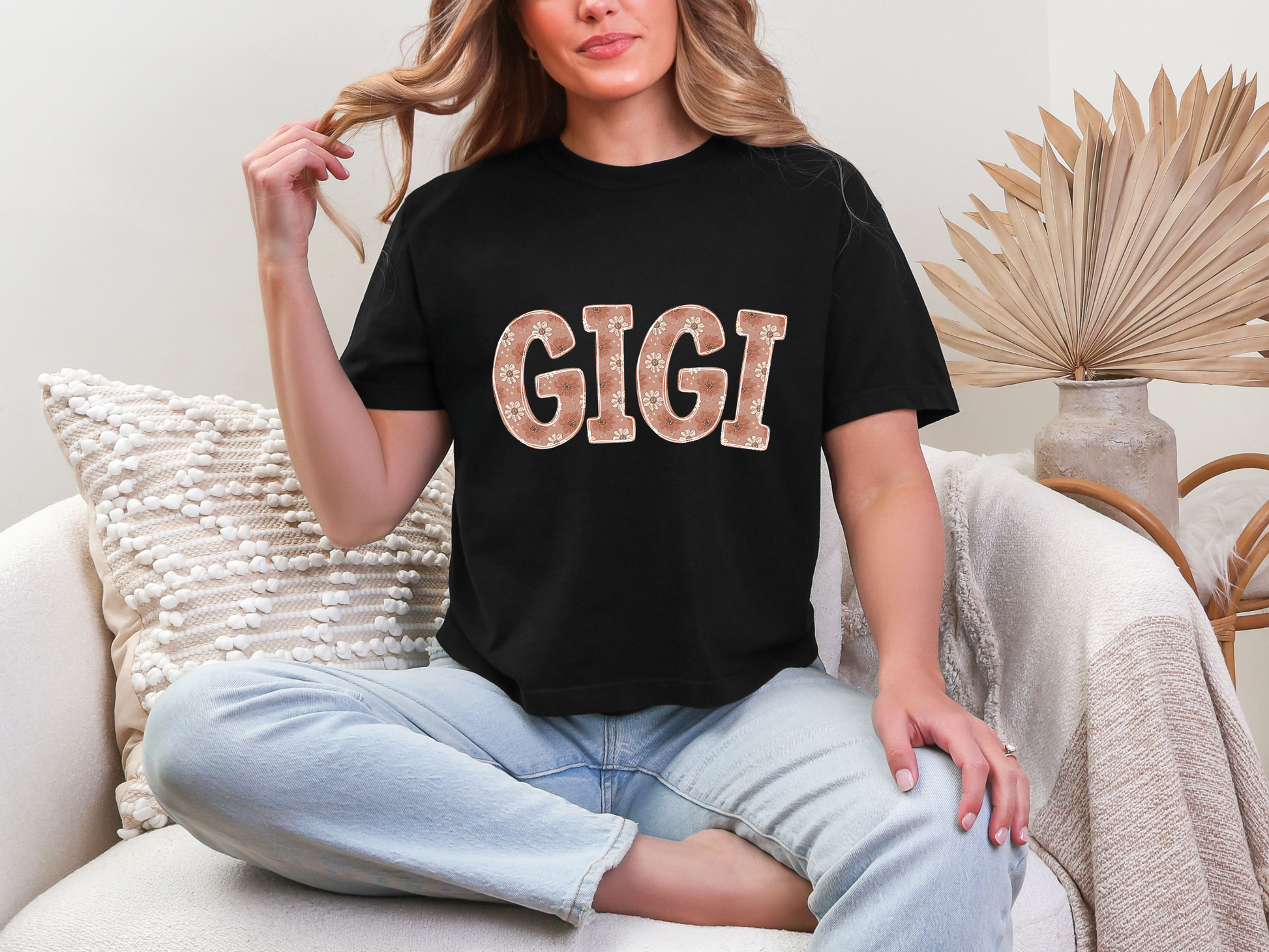 Floral Names GIGI Curved DTF TRANSFER