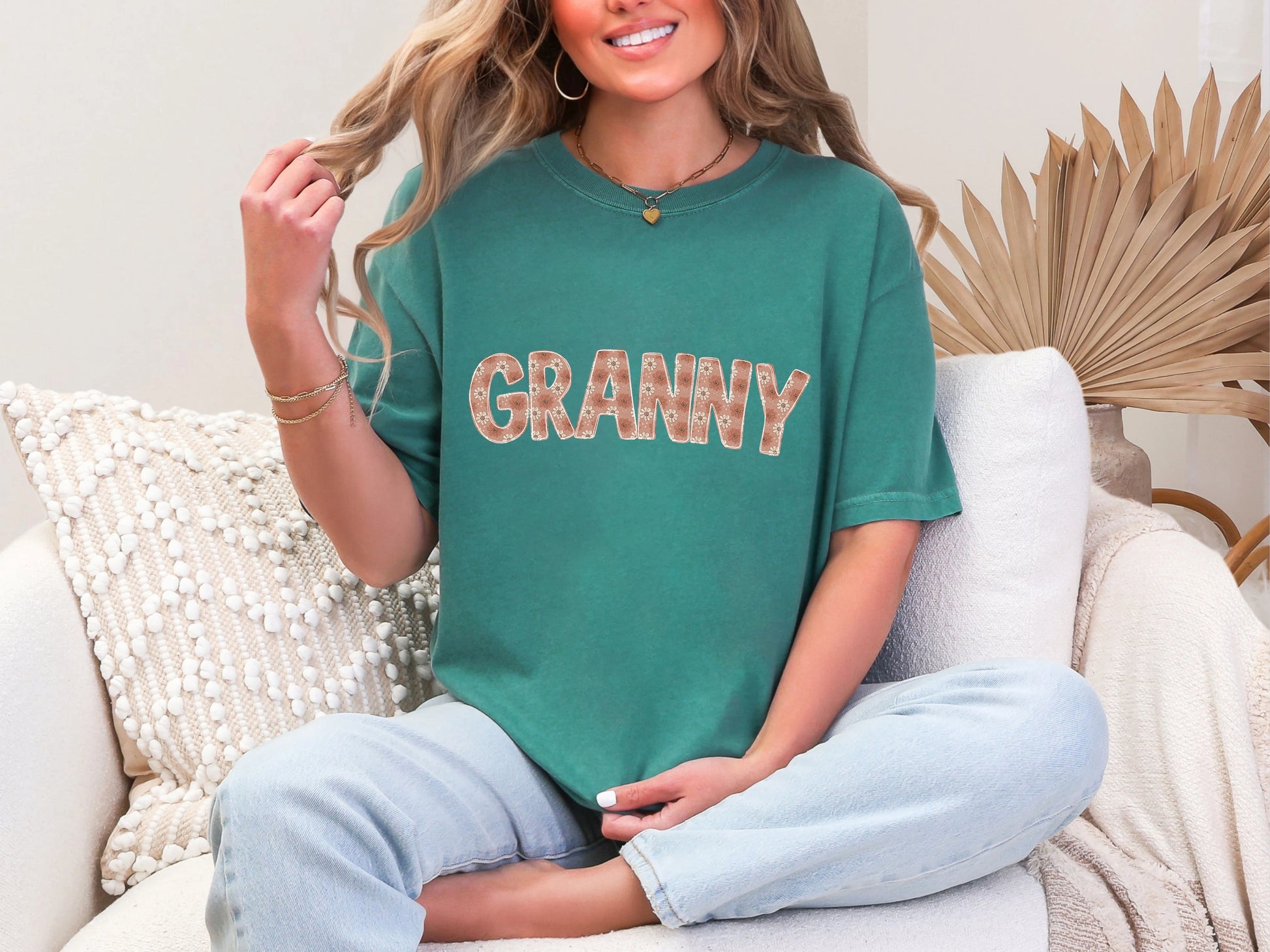 Floral Names GRANNY Curved DTF TRANSFER