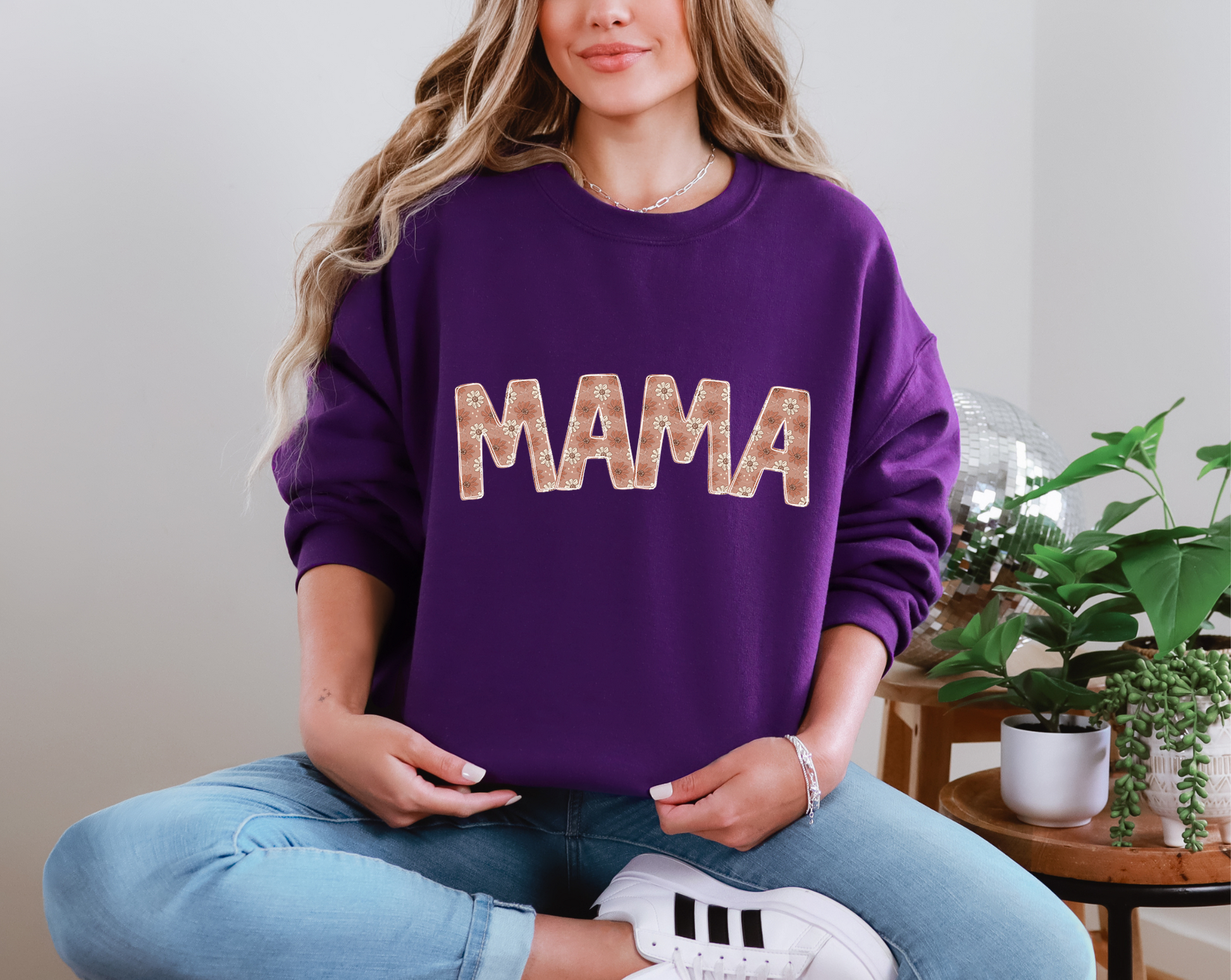 Floral Names MAMA Curved DTF TRANSFER