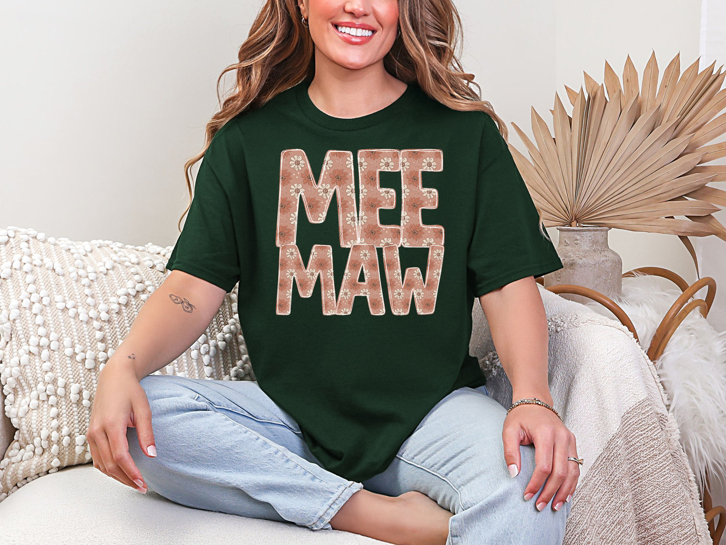 Floral Names MEEMAW DTF TRANSFER