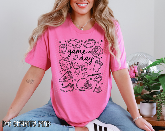 Football Game Day Collage | 5 Colors | DTF TRANSFER