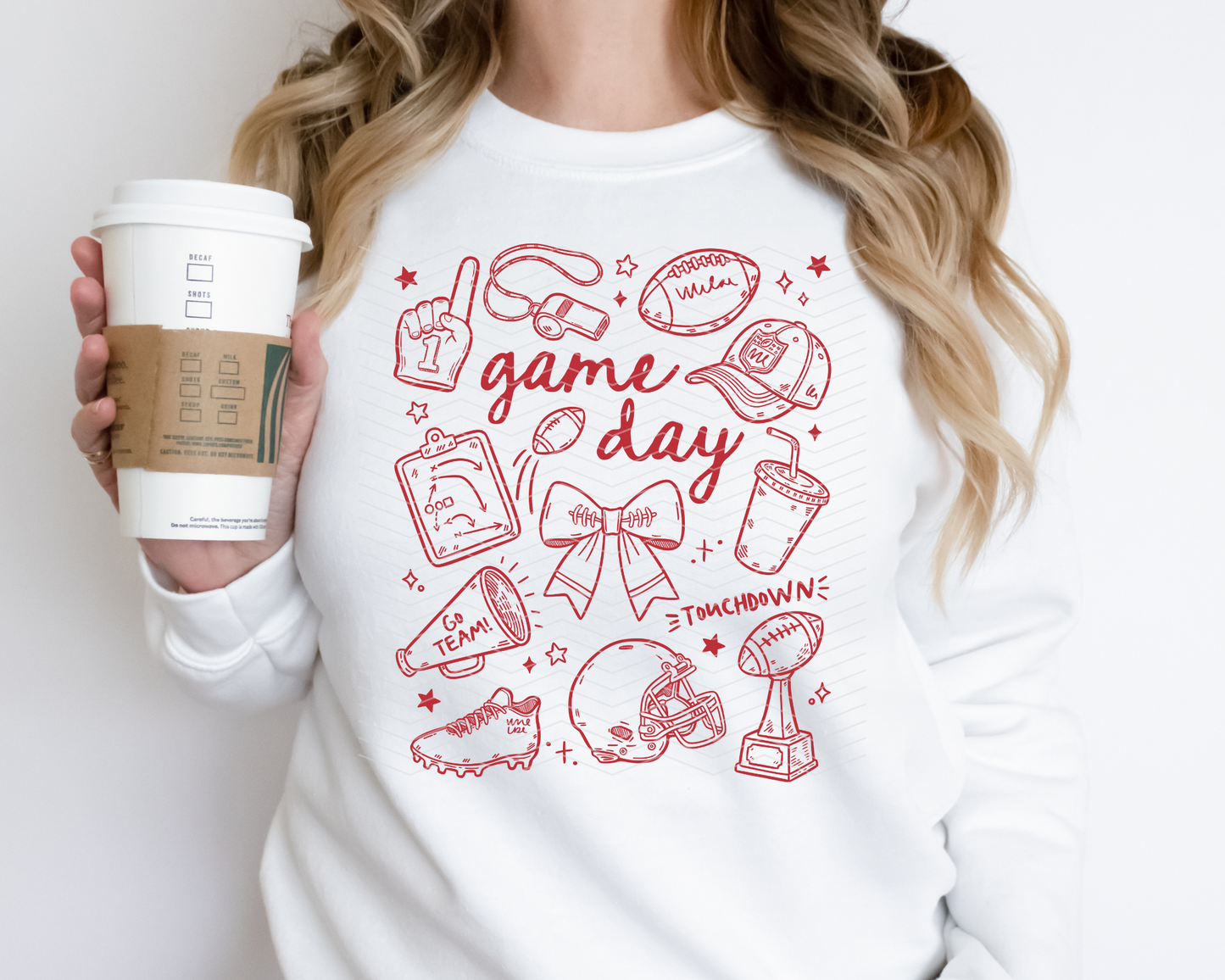 Football Game Day Collage | 5 Colors | DTF TRANSFER