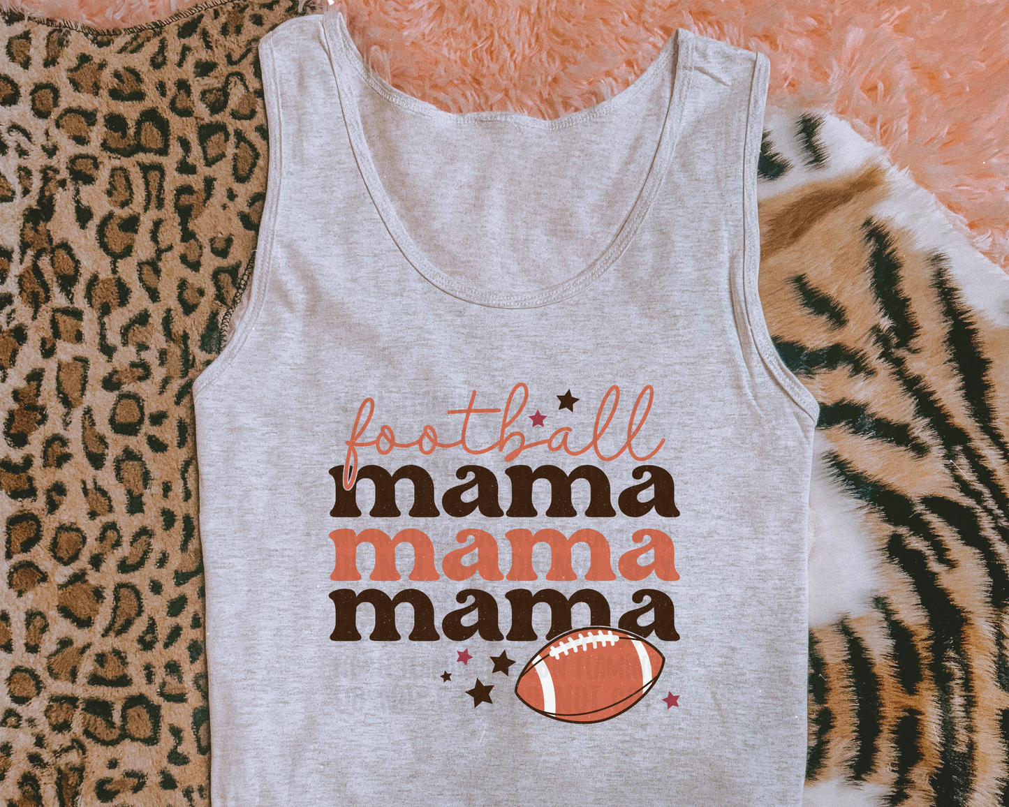 Football Mama Stacked DTF TRANSFER