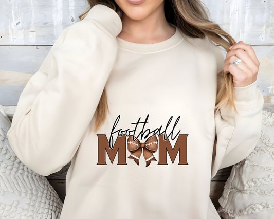 Football Mom Bow DTF TRANSFER
