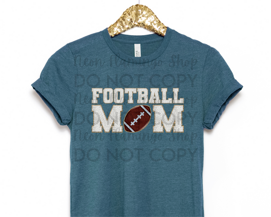 Football Mom faux patch