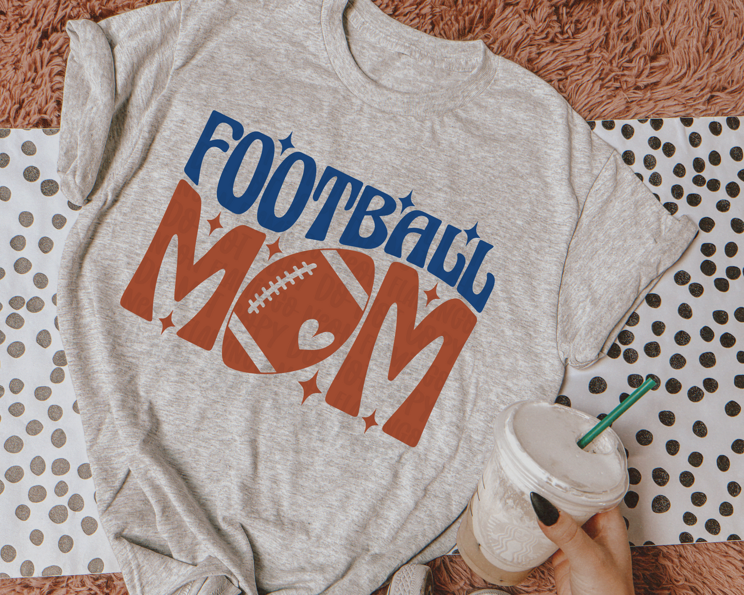 Football Mom retro DTF TRANSFER