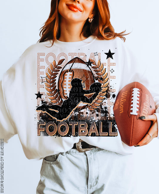 Football Neon Stacked