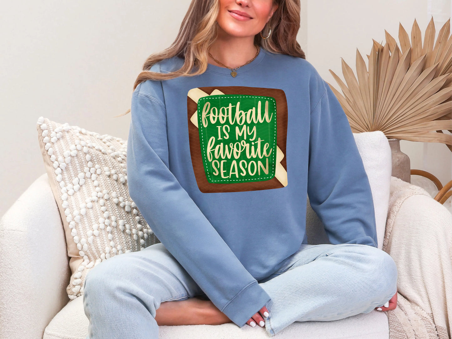 Football Is My Favorite Season Watercolor DTF TRANSFER