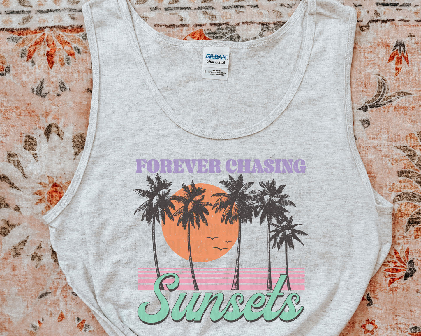 Forever Chasing Sunsets Vintage DTF TRANSFER